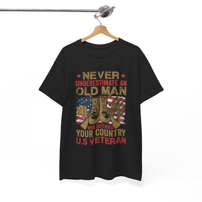 Old Man - Veterans Day, Veterans US, Gifts for Veterans, Unisex Standard T-Shirt, easychoo.com