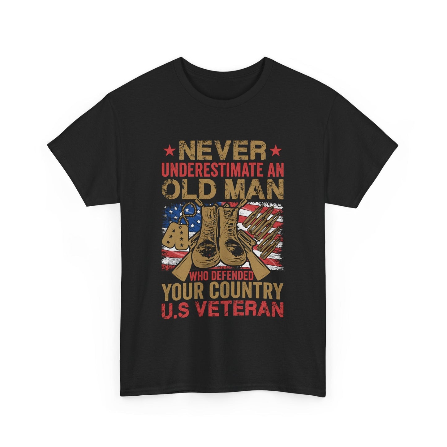 Old Man - Veterans Day, Veterans US, Gifts for Veterans, Unisex Standard T-Shirt, easychoo.com