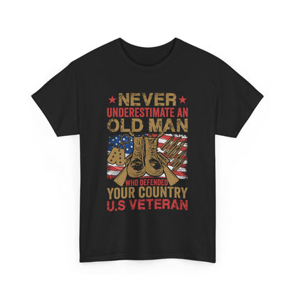 Old Man - Veterans Day, Veterans US, Gifts for Veterans, Unisex Standard T-Shirt, easychoo.com