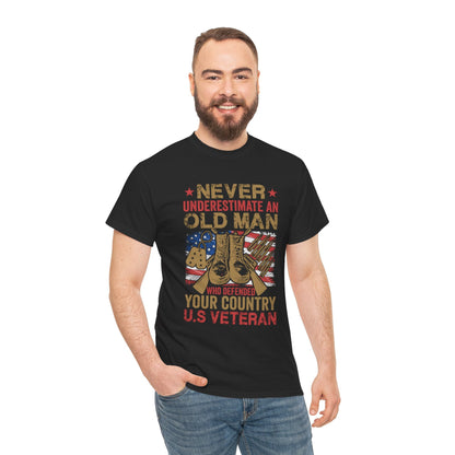 Old Man - Veterans Day, Veterans US, Gifts for Veterans, Unisex Standard T-Shirt, easychoo.com