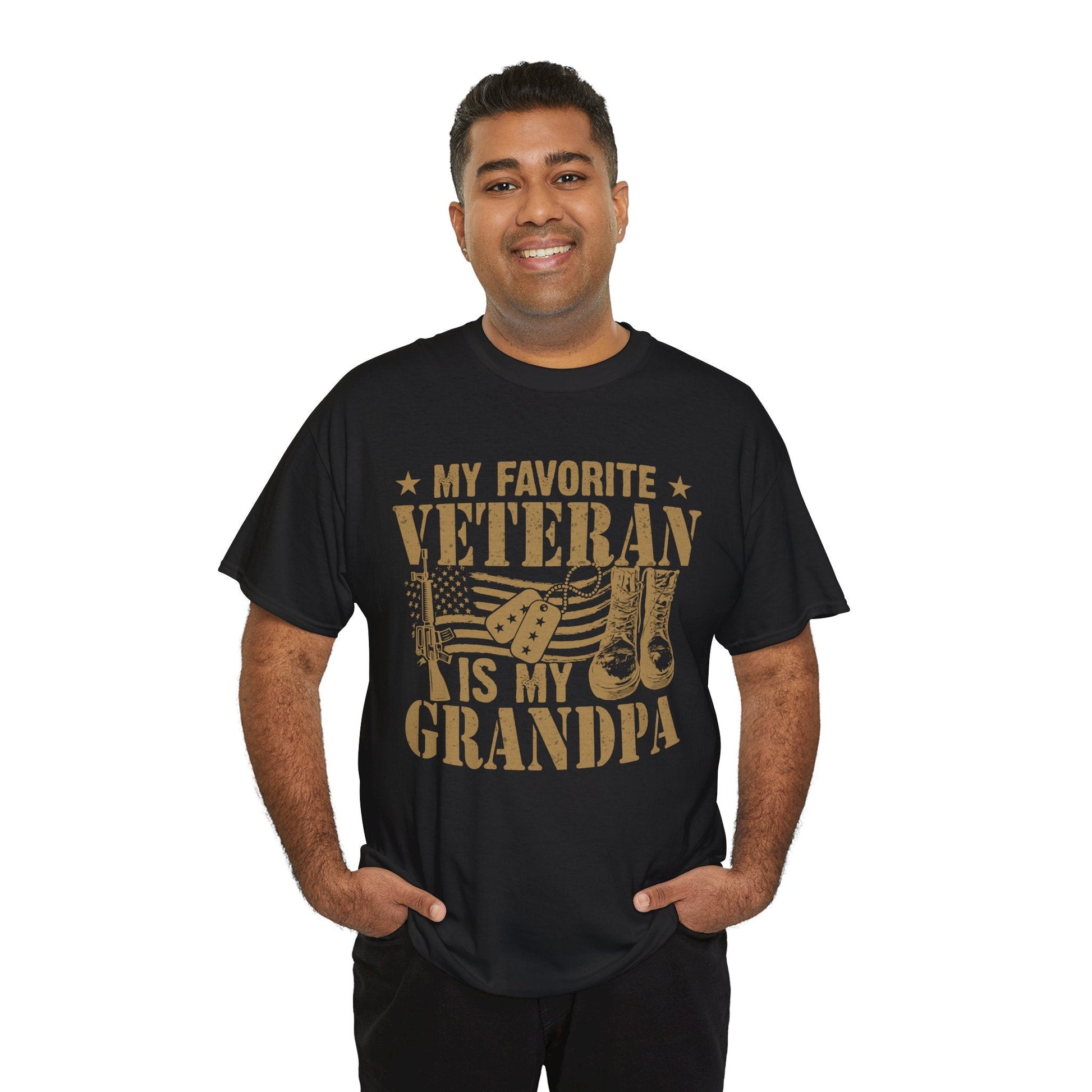 Is My Grandpa - Veterans Day, Veterans US, Gifts for Veterans, Unisex Standard T-Shirt, easychoo.com