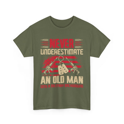Never Underestimate - Veterans Day, Veterans US, Gifts for Veterans, Unisex Standard T-Shirt, easychoo.com