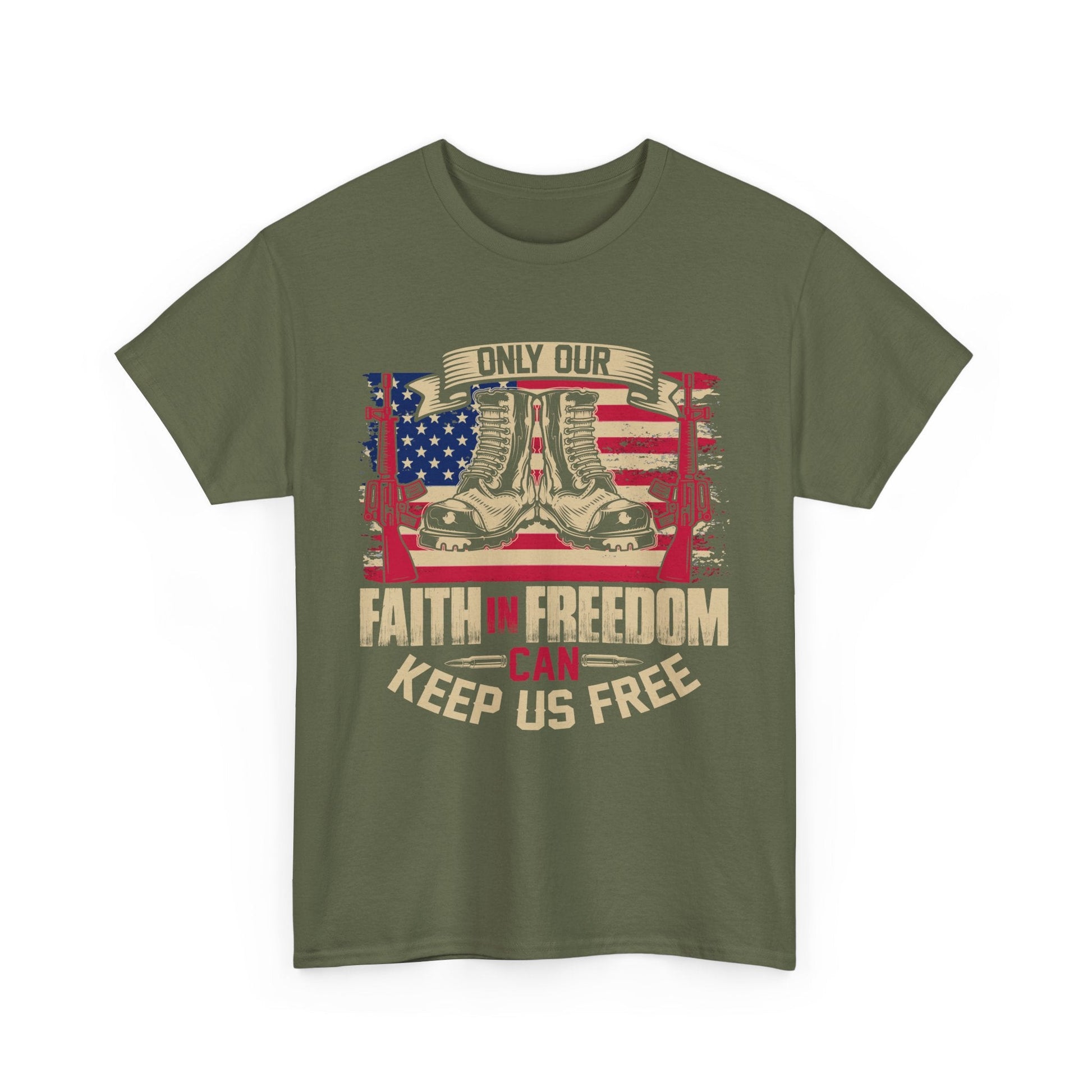 Faith In Freedom - Veterans Day, Veterans US, Gifts for Veterans, Unisex Standard T-Shirt, easychoo.com