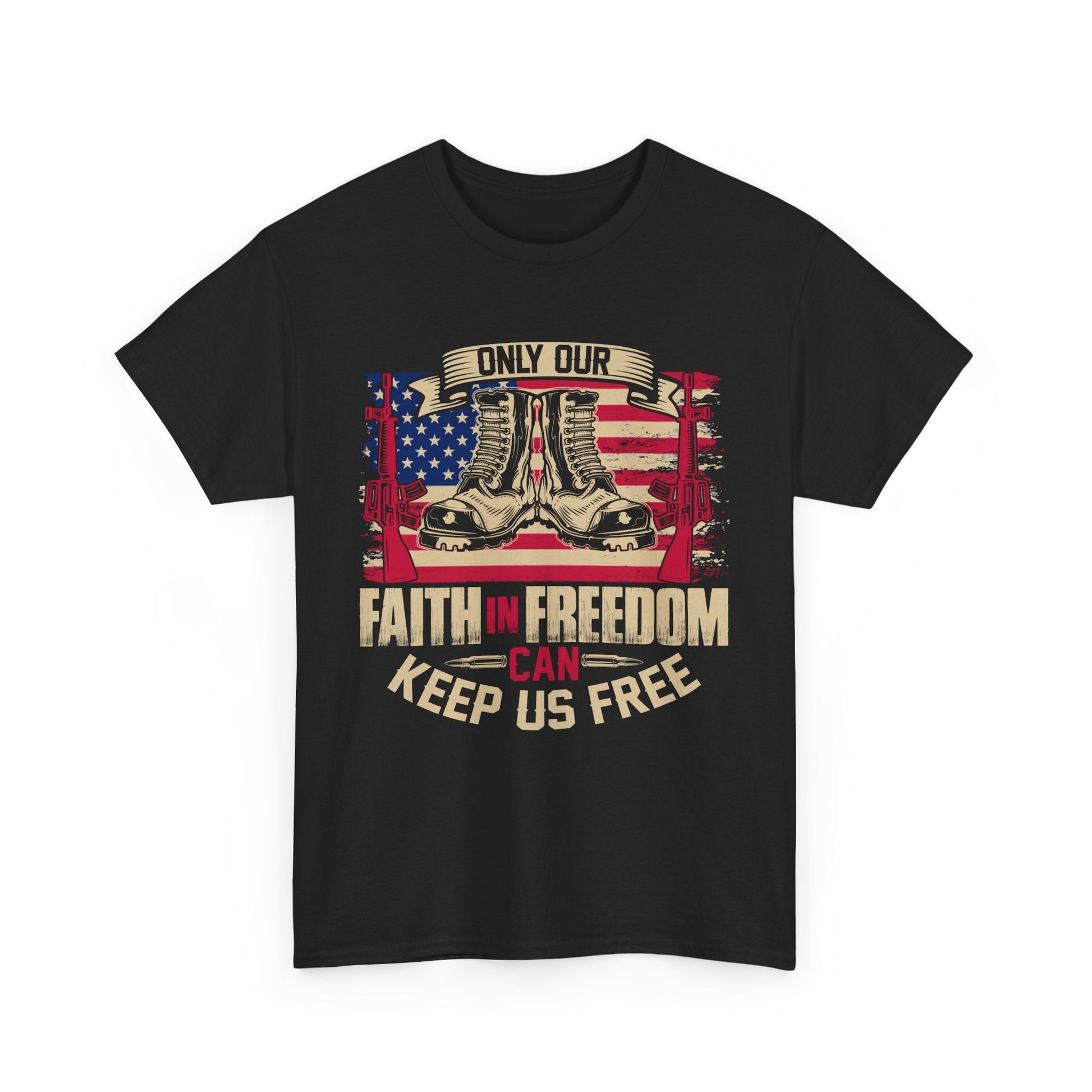 Faith In Freedom - Veterans Day, Veterans US, Gifts for Veterans, Unisex Standard T-Shirt, easychoo.com