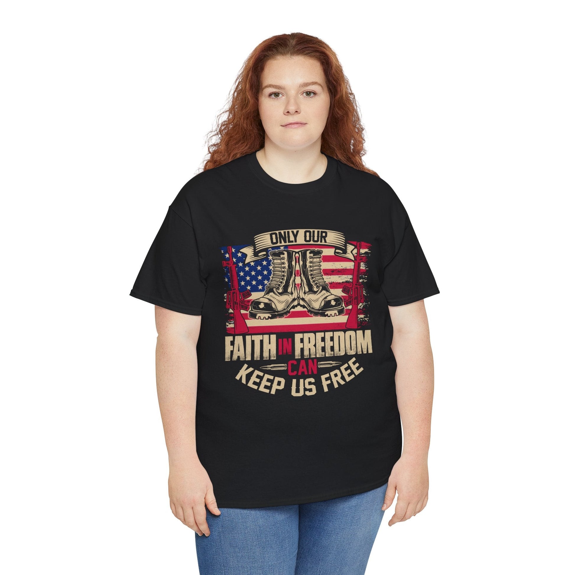 Faith In Freedom - Veterans Day, Veterans US, Gifts for Veterans, Unisex Standard T-Shirt, easychoo.com