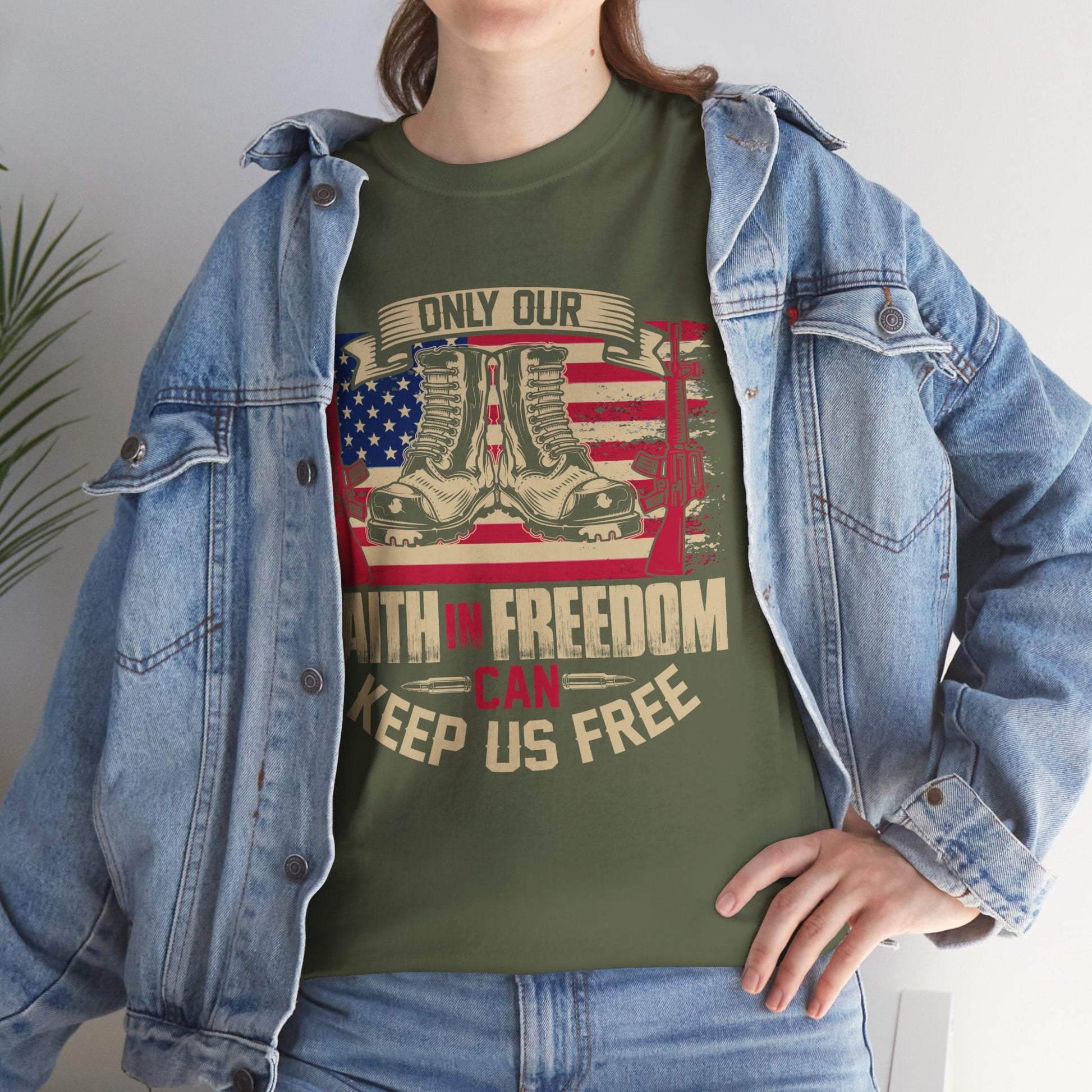 Faith In Freedom - Veterans Day, Veterans US, Gifts for Veterans, Unisex Standard T-Shirt, easychoo.com