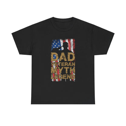 Dad Veteran Myth Legend - Veterans Day, Veterans US, Gifts for Veterans, Unisex Standard T-Shirt, easychoo.com