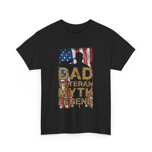 Dad Veteran Myth Legend - Veterans Day, Veterans US, Gifts for Veterans, Unisex Standard T-Shirt, easychoo.com