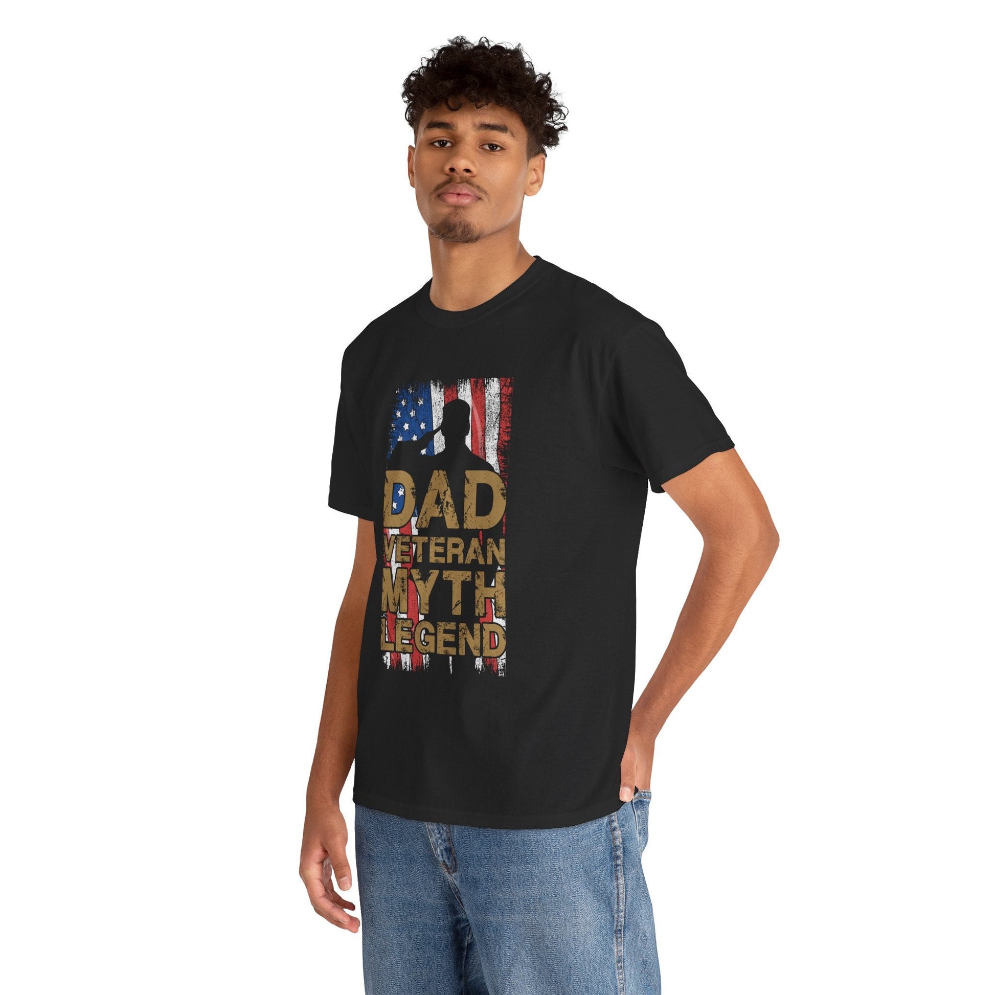 Dad Veteran Myth Legend - Veterans Day, Veterans US, Gifts for Veterans, Unisex Standard T-Shirt, easychoo.com