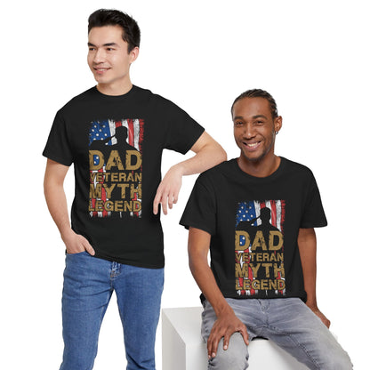 Dad Veteran Myth Legend - Veterans Day, Veterans US, Gifts for Veterans, Unisex Standard T-Shirt, easychoo.com