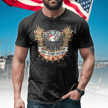 Veterans Day 2024, Merry Veteran Christmas - Personalized Shirt, easychoo.com