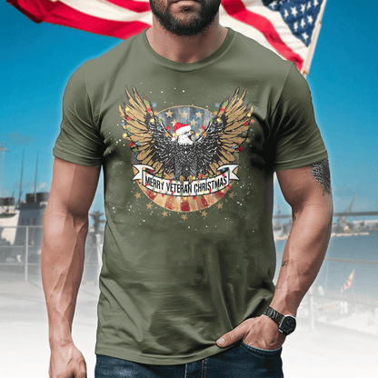 Veterans Day 2024, Merry Veteran Christmas - Personalized Shirt, easychoo.com
