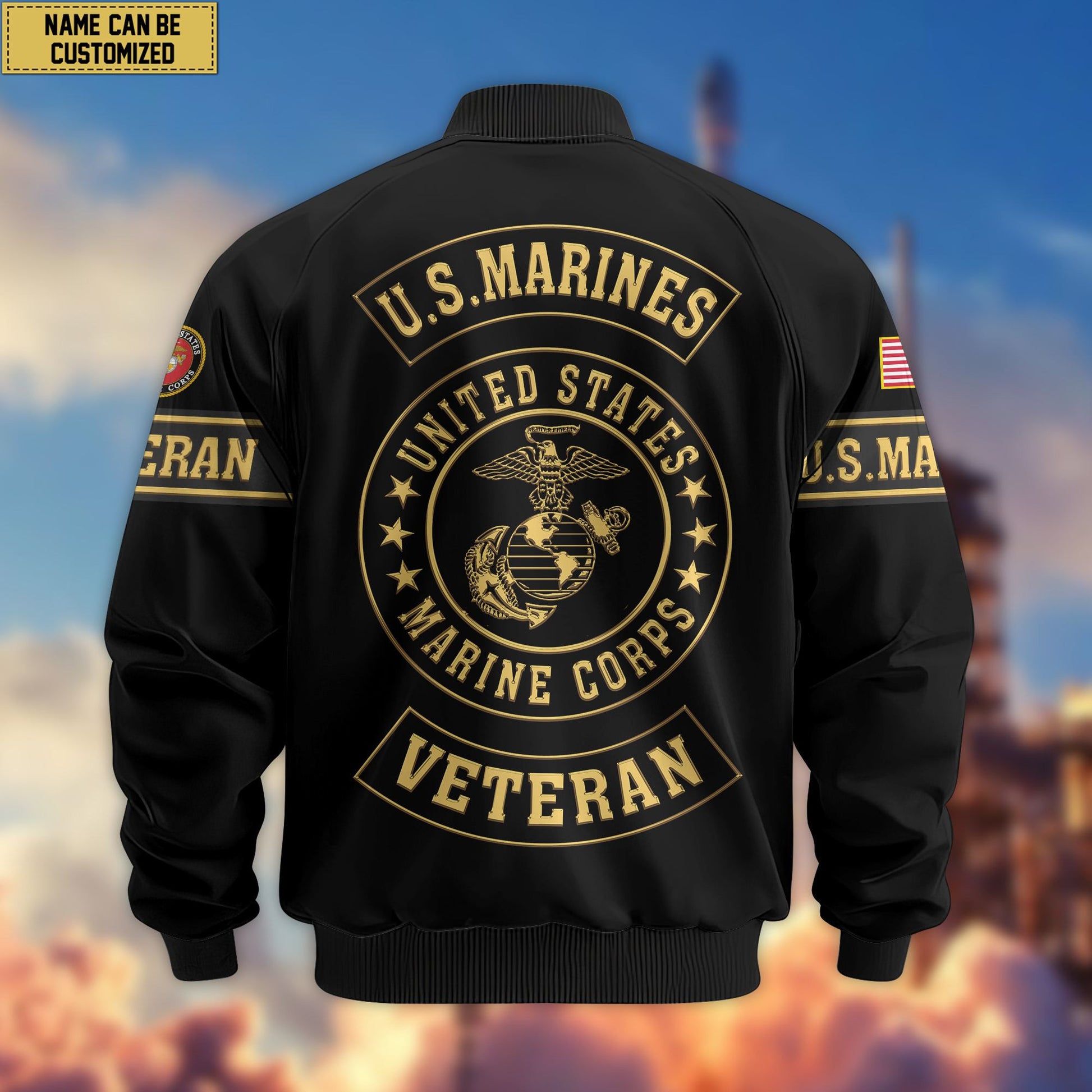 Premium Personalized US Veterans Bomber Jacket da120901, Gifts For US Veterans, Gifts For Veterans Day
