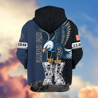 Premium US Veterans Zip Hoodie HF110111, Gifts For US Veterans, Gifts For Dad, Gifts On Armed Force Day, Independence Day, Veterans Day., easychoo.com