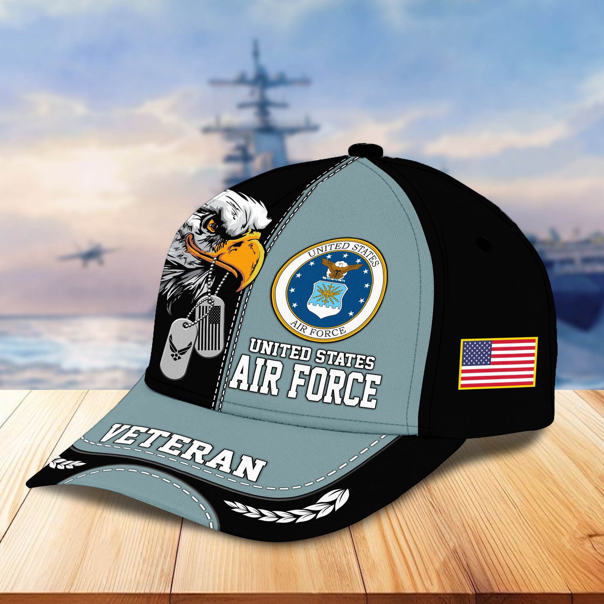 Premium US Veterans Cap hucc270211, Gifts For US Veterans, Gifts On Father's Day, Armed Forces Day, Independence Day, Veterans Day.