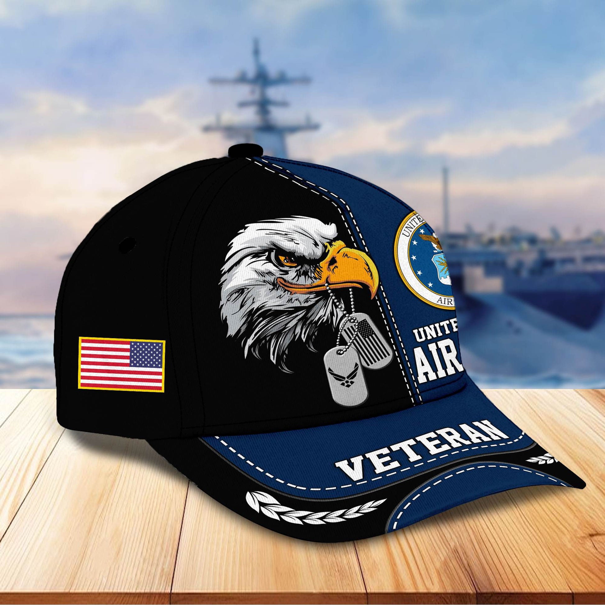 Premium US Veterans Cap hucc270211, Gifts For US Veterans, Gifts On Father's Day, Armed Forces Day, Independence Day, Veterans Day.