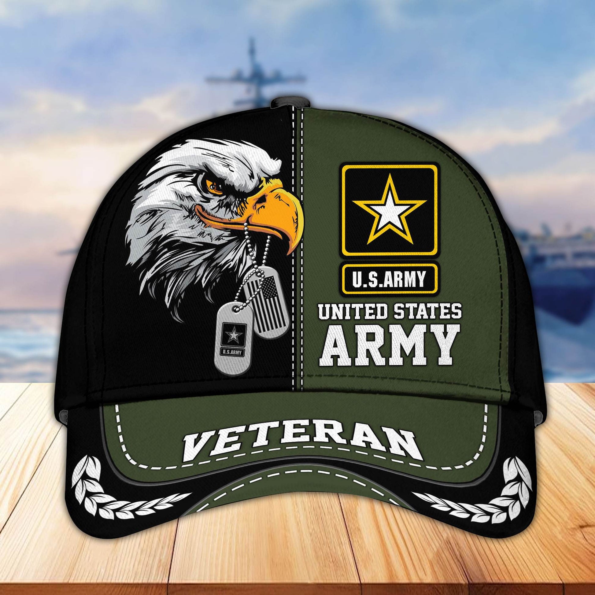 Premium US Veterans Cap hucc270211, Gifts For US Veterans, Gifts On Father's Day, Armed Forces Day, Independence Day, Veterans Day.