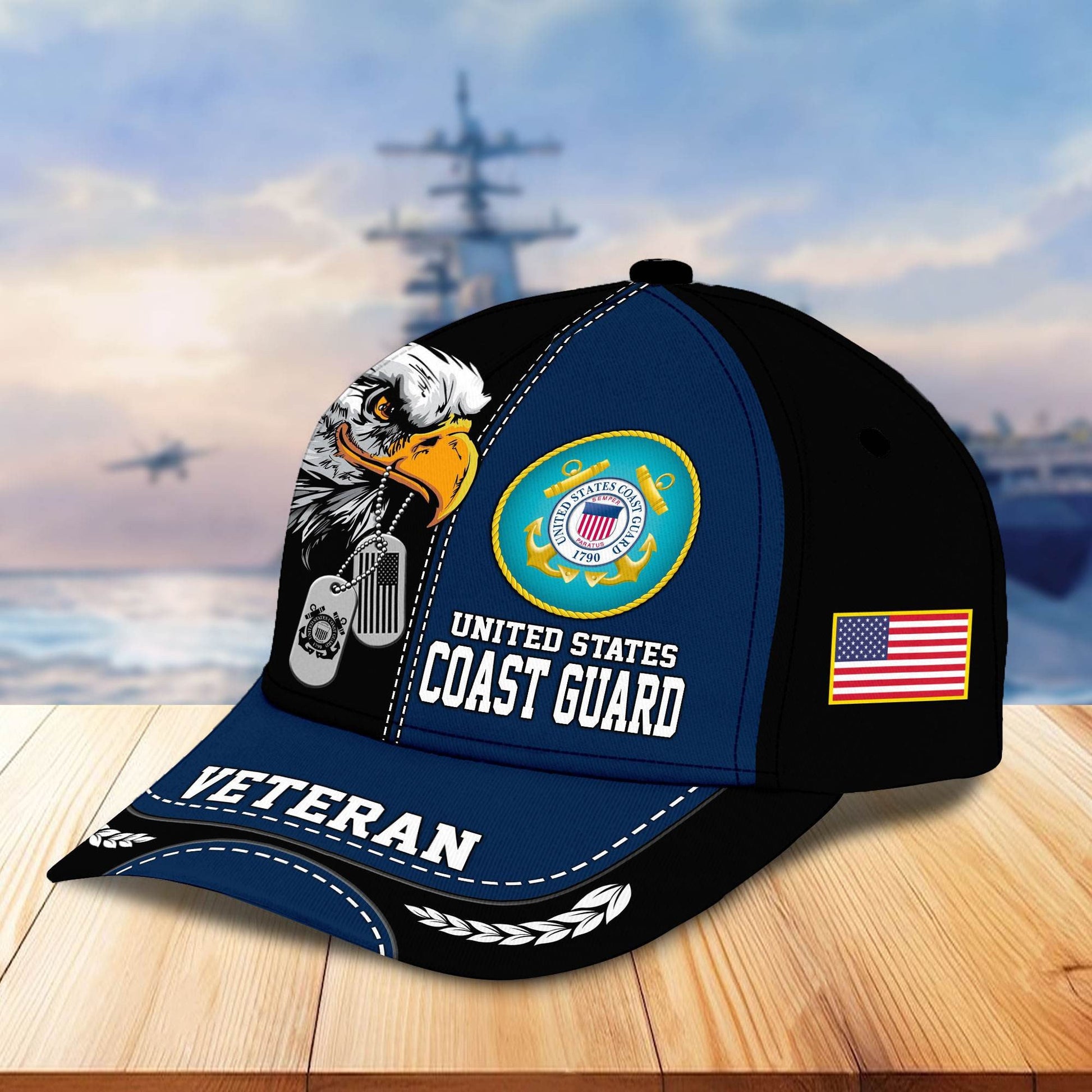 Premium US Veterans Cap hucc270211, Gifts For US Veterans, Gifts On Father's Day, Armed Forces Day, Independence Day, Veterans Day.