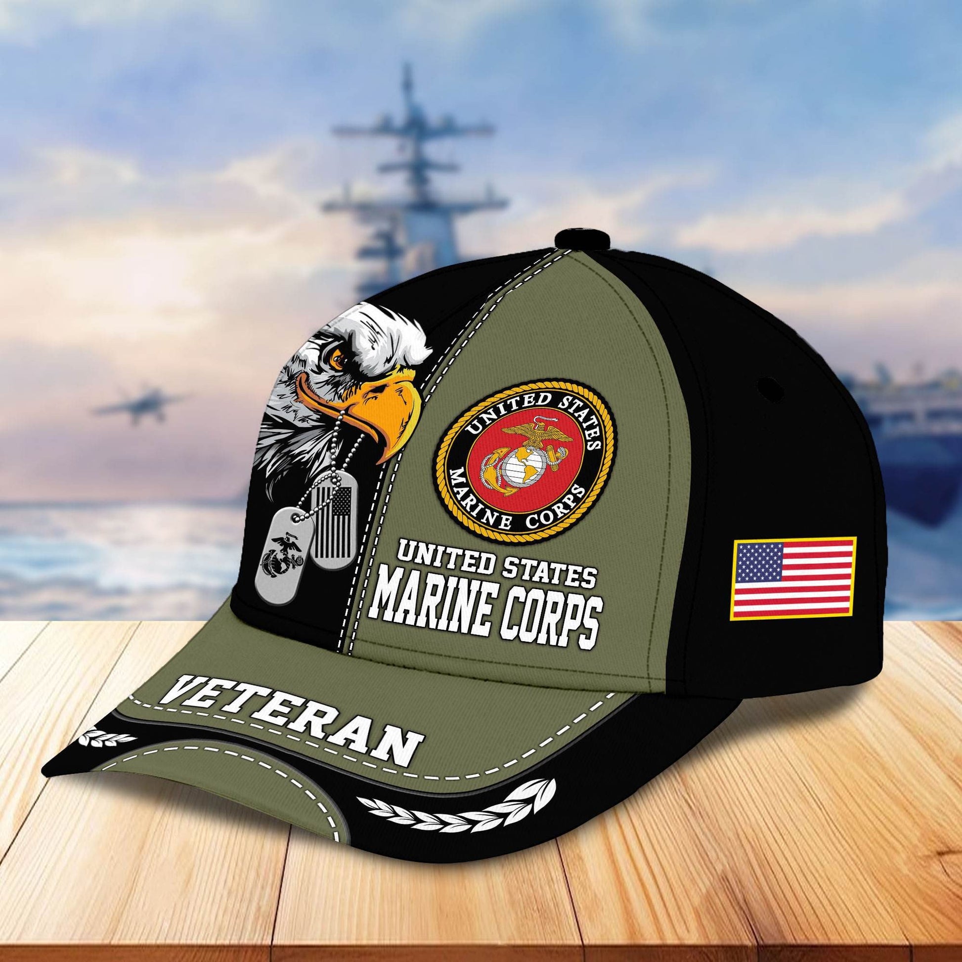 Premium US Veterans Cap hucc270211, Gifts For US Veterans, Gifts On Father's Day, Armed Forces Day, Independence Day, Veterans Day.