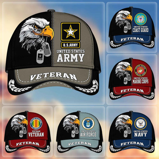Premium US Veterans Cap hucc270211, Gifts For US Veterans, Gifts On Father's Day, Armed Forces Day, Independence Day, Veterans Day.