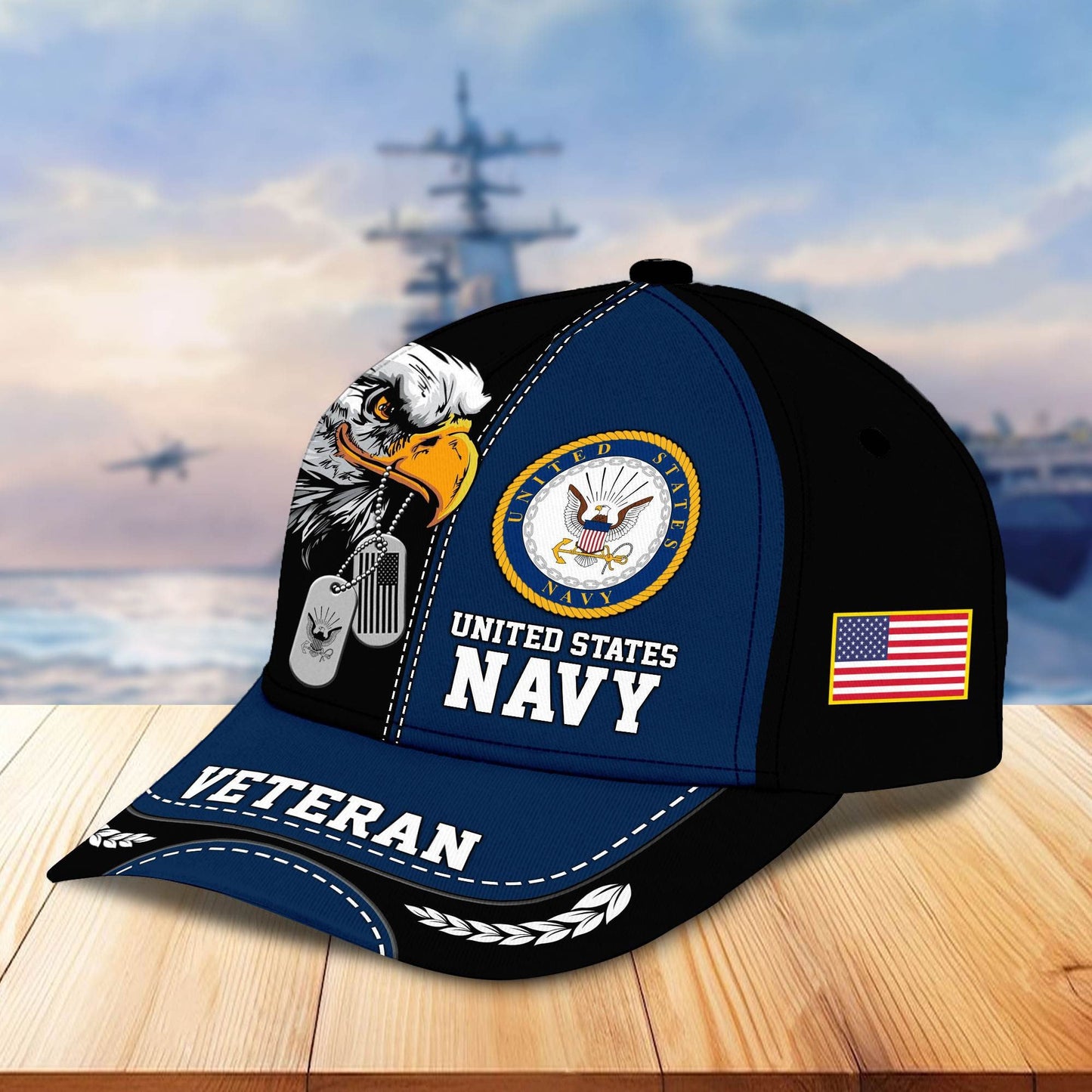 Premium US Veterans Cap hucc270211, Gifts For US Veterans, Gifts On Father's Day, Armed Forces Day, Independence Day, Veterans Day.