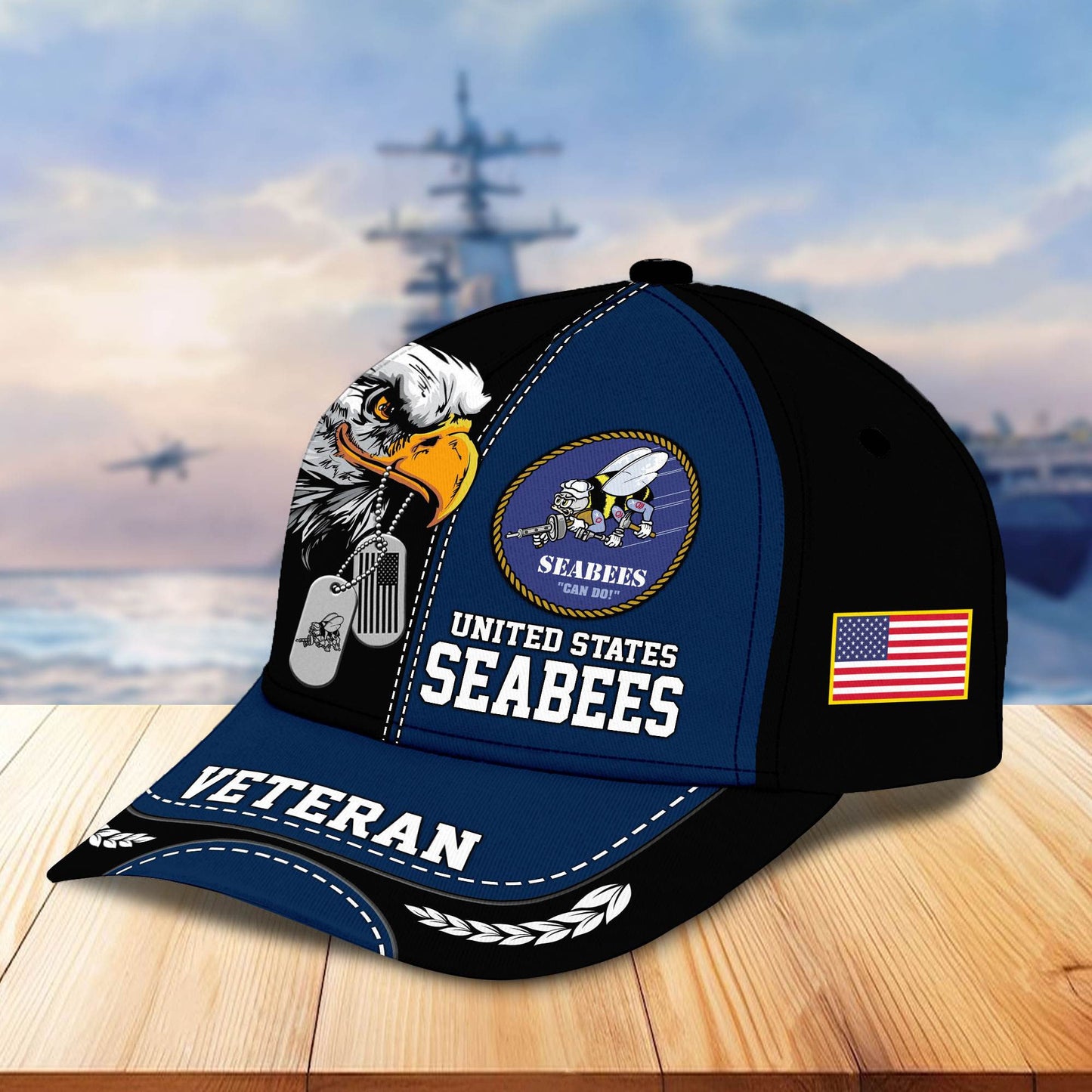 Premium US Veterans Cap hucc270211, Gifts For US Veterans, Gifts On Father's Day, Armed Forces Day, Independence Day, Veterans Day.