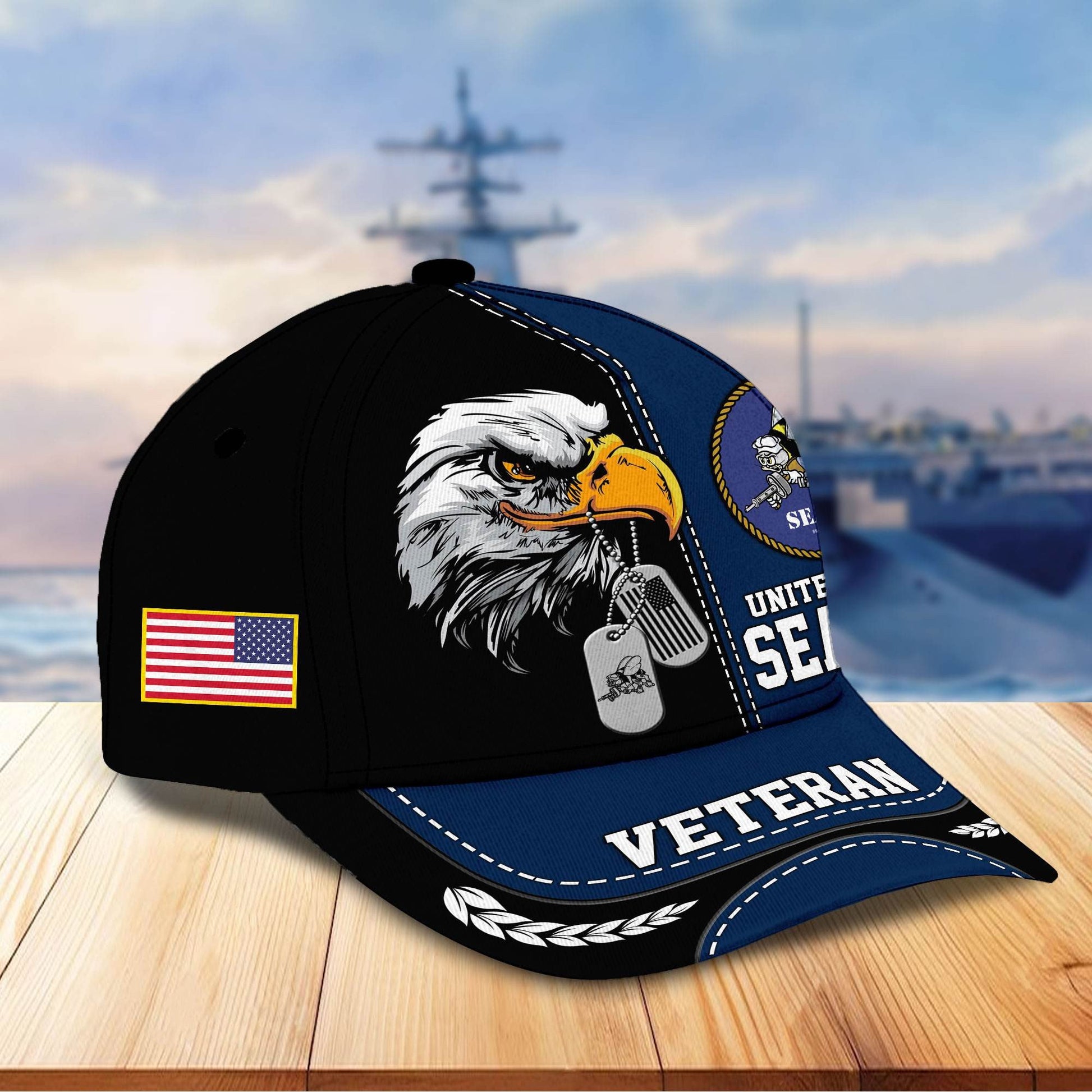 Premium US Veterans Cap hucc270211, Gifts For US Veterans, Gifts On Father's Day, Armed Forces Day, Independence Day, Veterans Day.