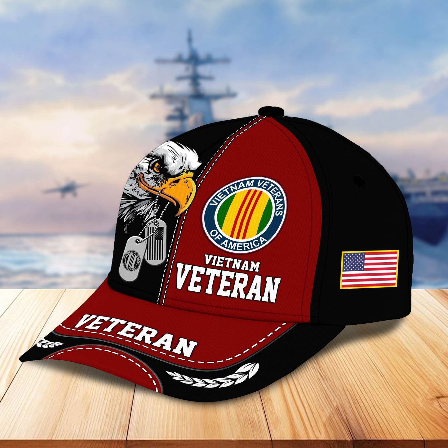Premium US Veterans Cap hucc270211, Gifts For US Veterans, Gifts On Father's Day, Armed Forces Day, Independence Day, Veterans Day.