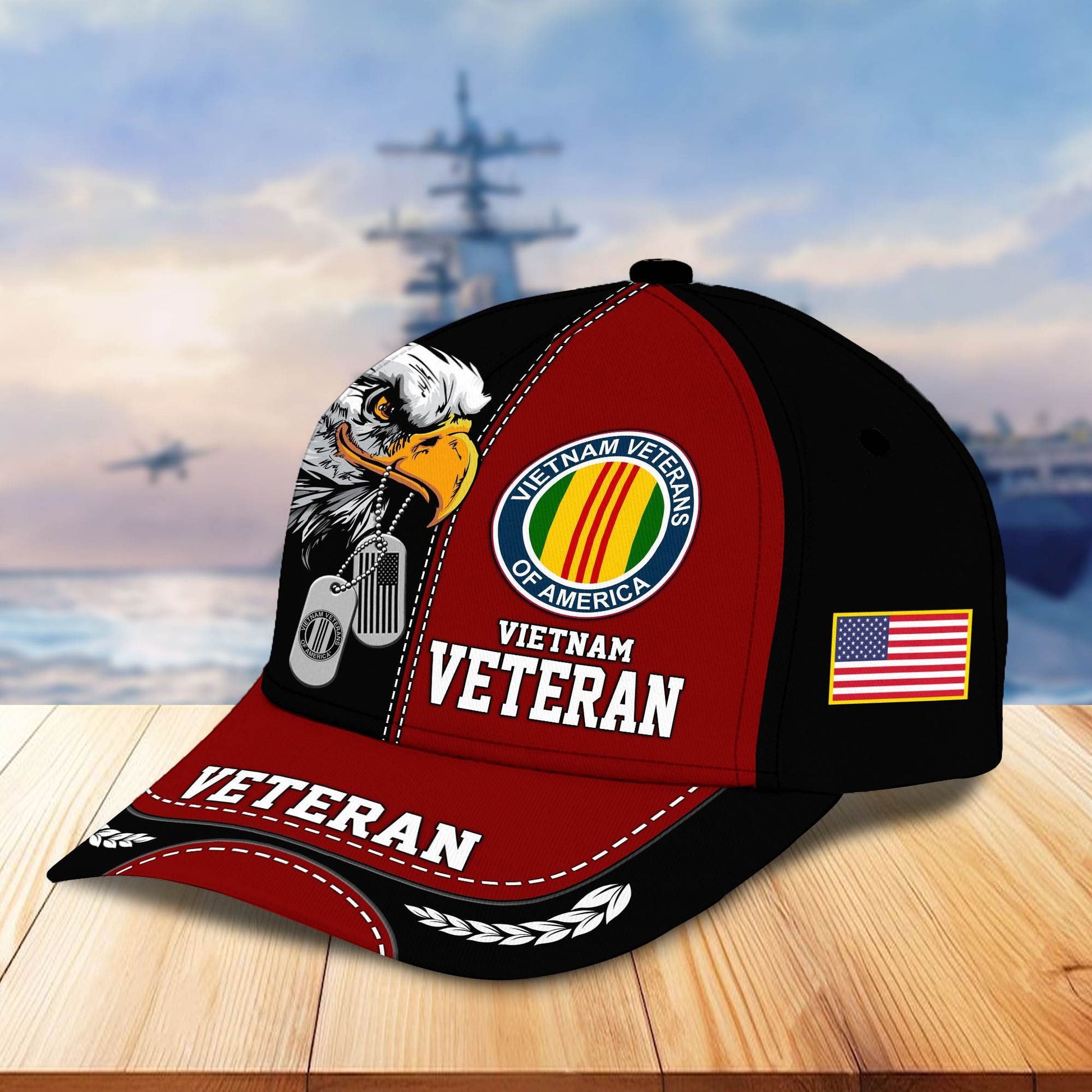 Premium US Veterans Cap hucc270211, Gifts For US Veterans, Gifts On Father's Day, Armed Forces Day, Independence Day, Veterans Day.