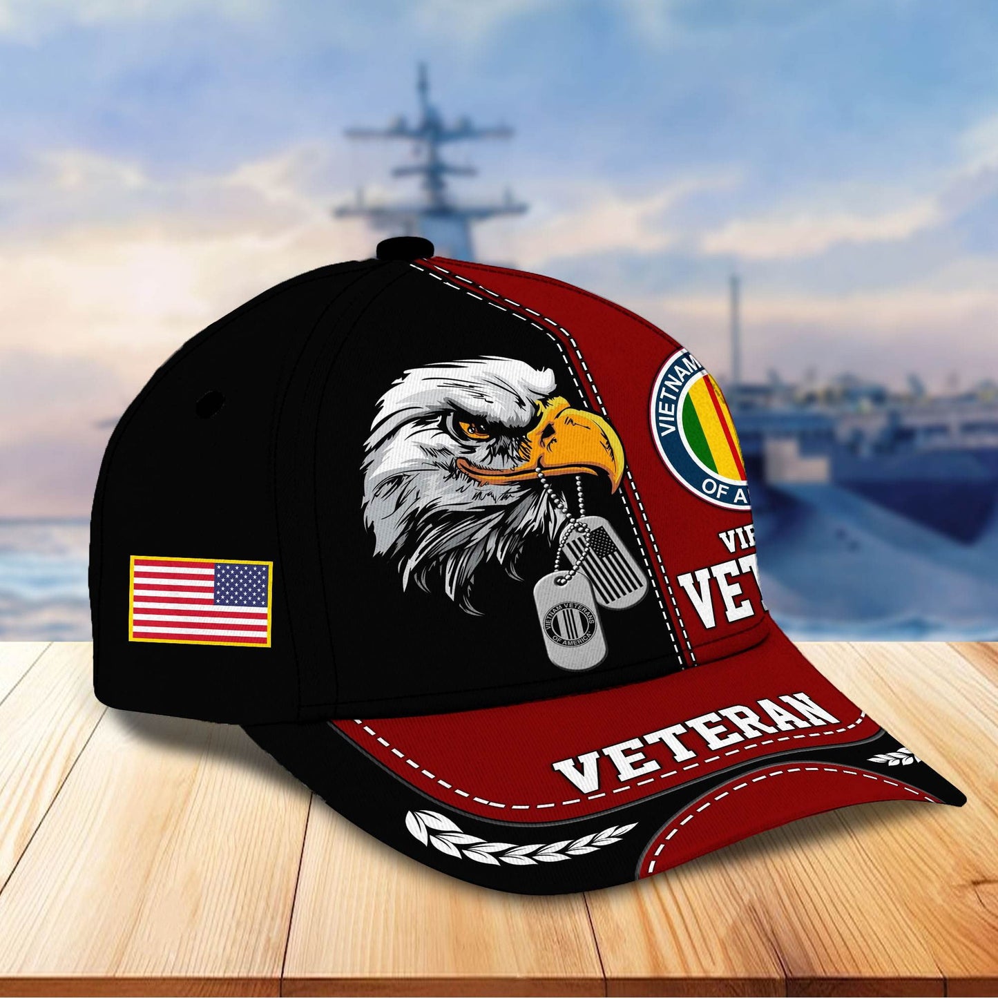 Premium US Veterans Cap hucc270211, Gifts For US Veterans, Gifts On Father's Day, Armed Forces Day, Independence Day, Veterans Day.