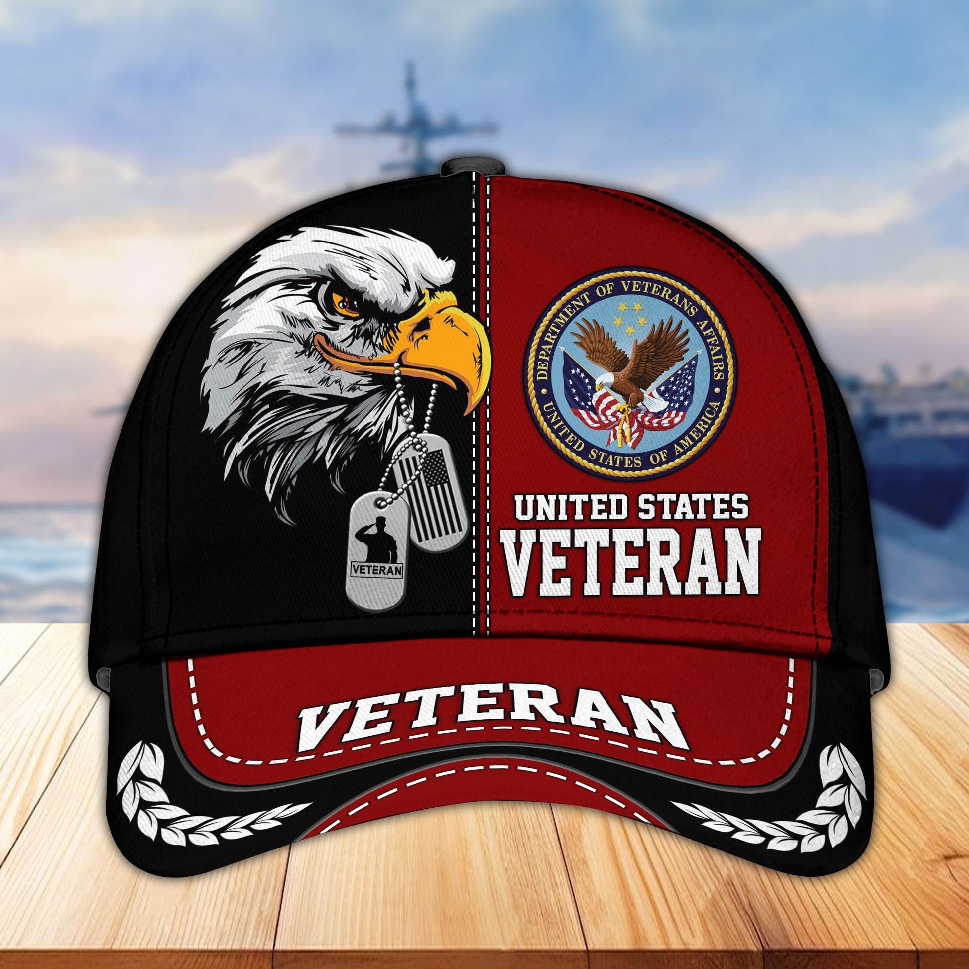 Premium US Veterans Cap hucc270211, Gifts For US Veterans, Gifts On Father's Day, Armed Forces Day, Independence Day, Veterans Day.