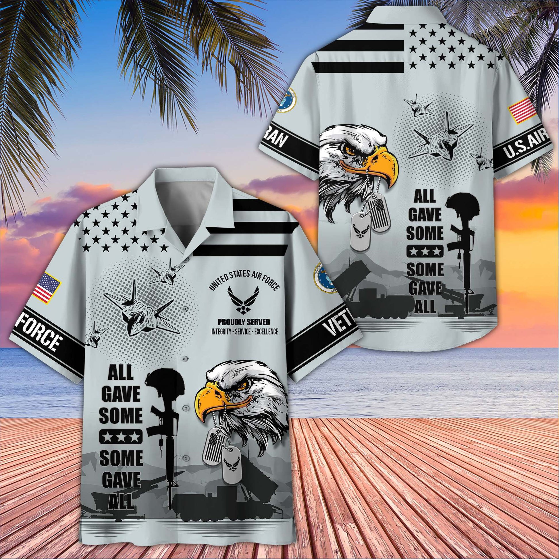 Premium US Veterans Hawaiian Shirt da280501, Gifts For US Veterans, Gifts On Father's Day, Armed Forces Day, Veterans Day.