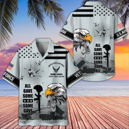 Premium US Veterans Hawaiian Shirt da280501, Gifts For US Veterans, Gifts On Father's Day, Armed Forces Day, Veterans Day.