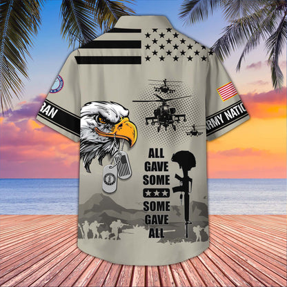 Premium US Veterans Hawaiian Shirt da280501, Gifts For US Veterans, Gifts On Father's Day, Armed Forces Day, Veterans Day.