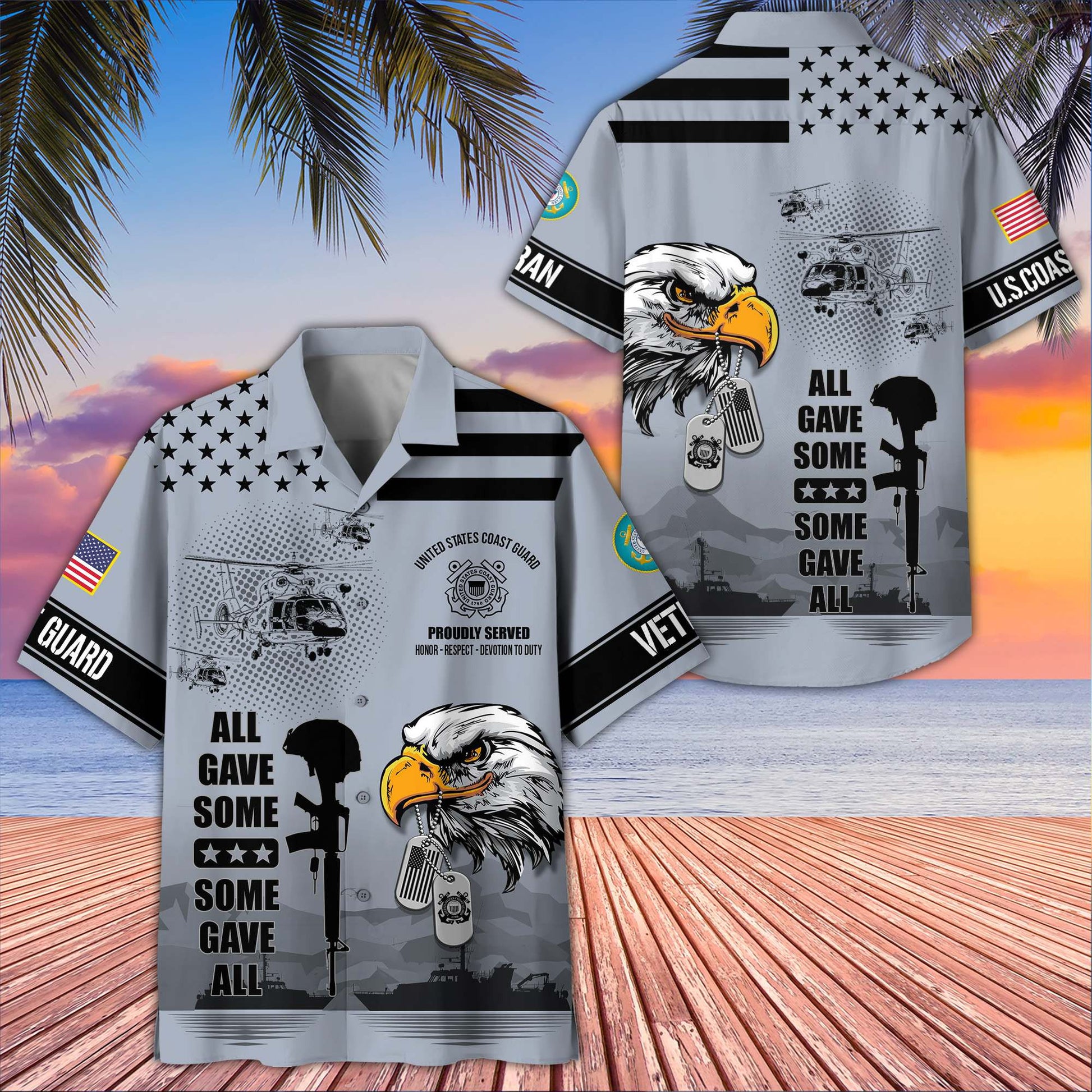 Premium US Veterans Hawaiian Shirt da280501, Gifts For US Veterans, Gifts On Father's Day, Armed Forces Day, Veterans Day.