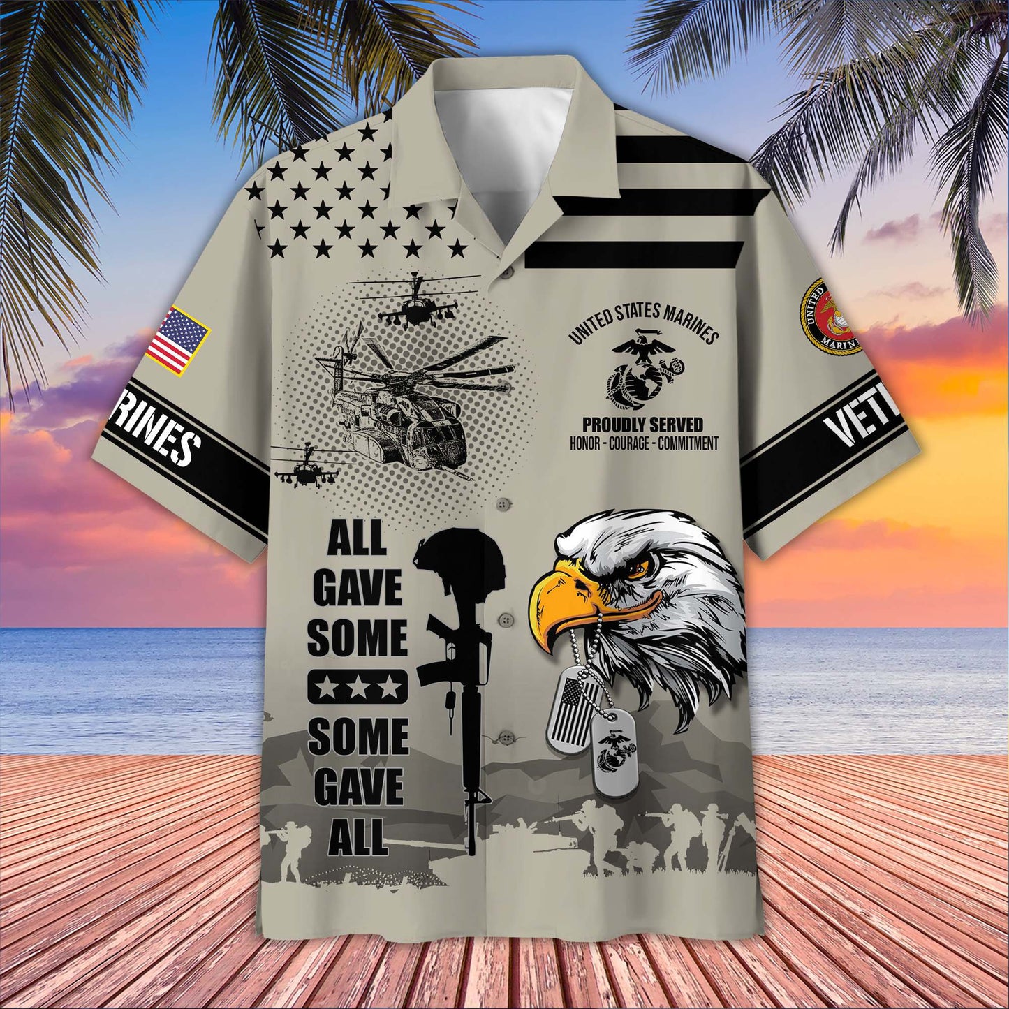 Premium US Veterans Hawaiian Shirt da280501, Gifts For US Veterans, Gifts On Father's Day, Armed Forces Day, Veterans Day.