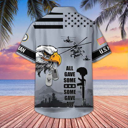 Premium US Veterans Hawaiian Shirt da280501, Gifts For US Veterans, Gifts On Father's Day, Armed Forces Day, Veterans Day.