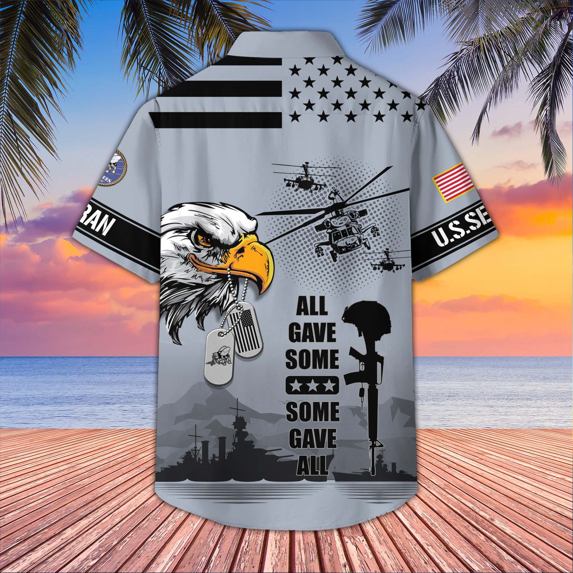 Premium US Veterans Hawaiian Shirt da280501, Gifts For US Veterans, Gifts On Father's Day, Armed Forces Day, Veterans Day.