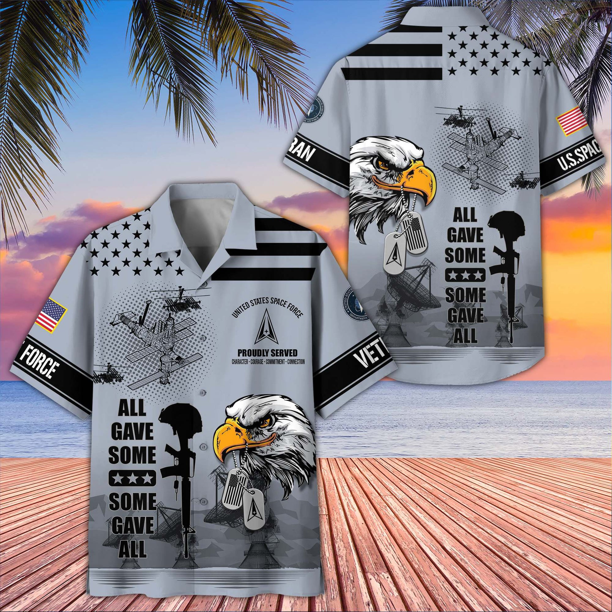 Premium US Veterans Hawaiian Shirt da280501, Gifts For US Veterans, Gifts On Father's Day, Armed Forces Day, Veterans Day.