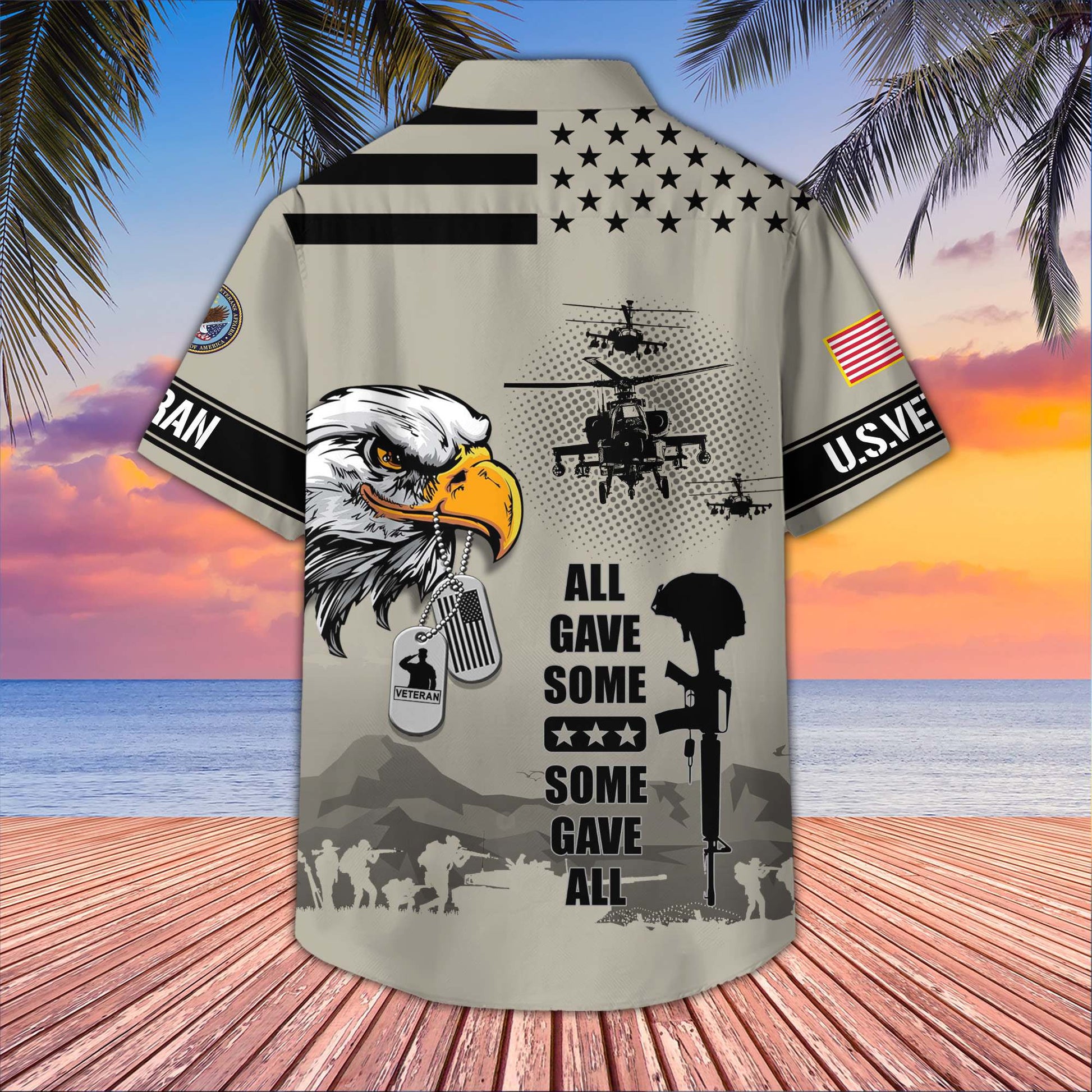 Premium US Veterans Hawaiian Shirt da280501, Gifts For US Veterans, Gifts On Father's Day, Armed Forces Day, Veterans Day.