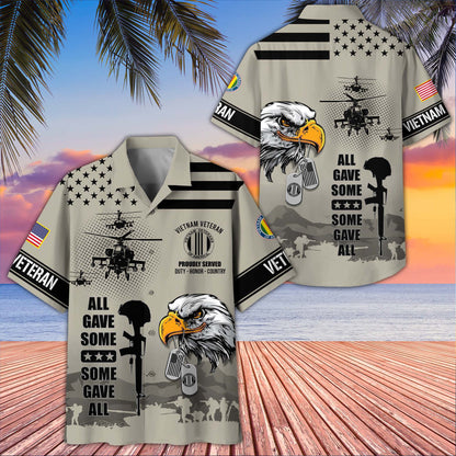 Premium US Veterans Hawaiian Shirt da280501, Gifts For US Veterans, Gifts On Father's Day, Armed Forces Day, Veterans Day.