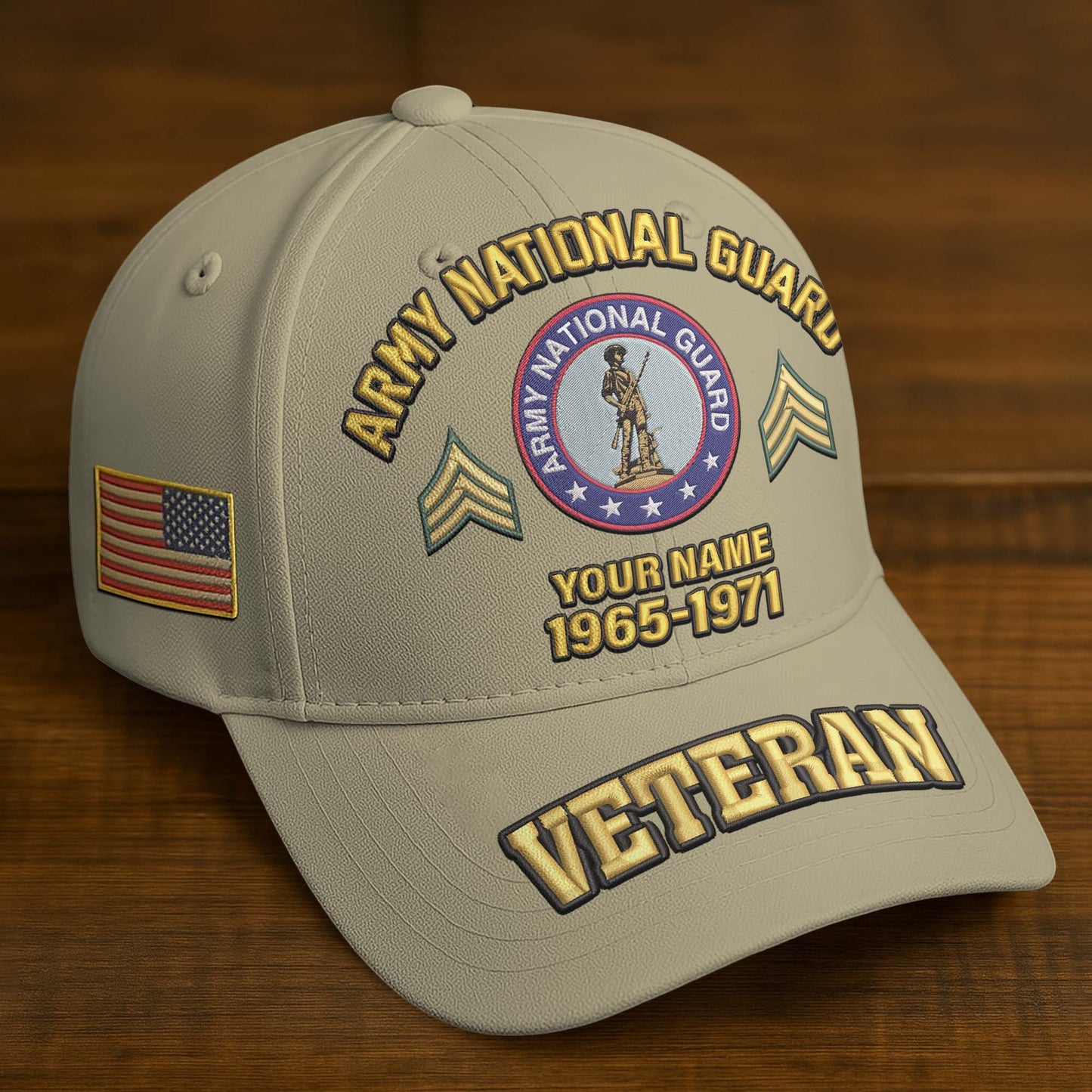 Premium Custom Name, Rank, Year, US Veterans Embroidered Hats da300601, Gift For US Veterans, Gifts On Father's Day, Armed Forces Day, Veterans Day.