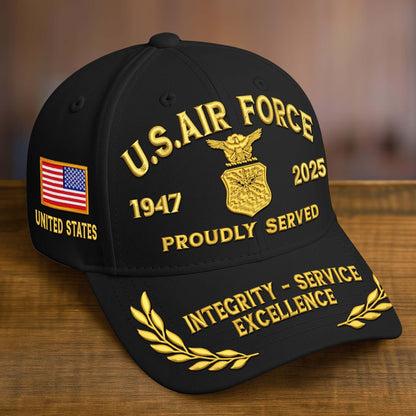 Premium Custom Name, Rank, Embroidered US Veterans Hats dab090704, 250th Anniversary, Gift For US Veterans, Gifts On Veterans Day.