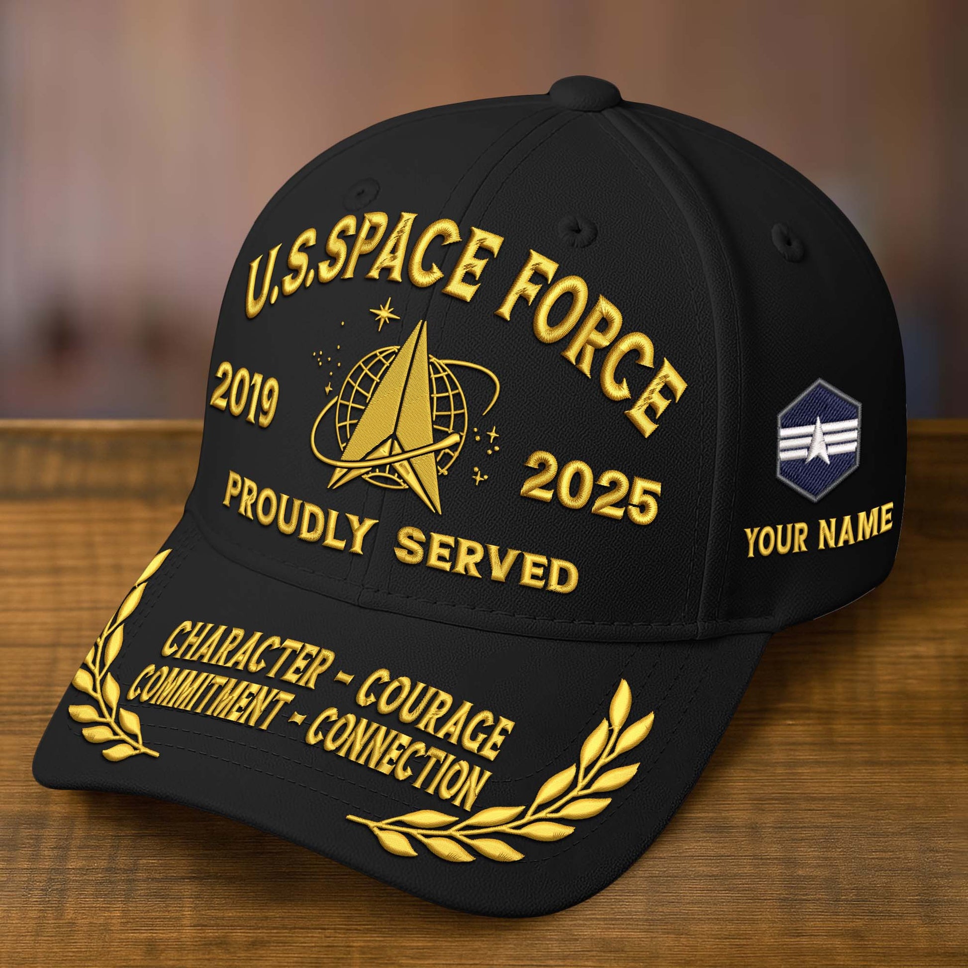 Premium Custom Name, Rank, Embroidered US Veterans Hats dab090704, 250th Anniversary, Gift For US Veterans, Gifts On Veterans Day.