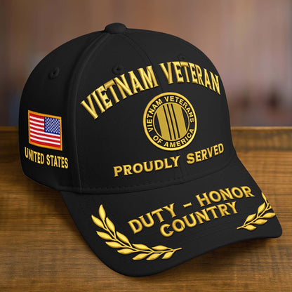Premium Custom Name, Rank, Embroidered US Veterans Hats dab090704, 250th Anniversary, Gift For US Veterans, Gifts On Veterans Day.
