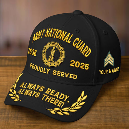 Premium Custom Name, Rank, Embroidered US Veterans Hats dab090704, 250th Anniversary, Gift For US Veterans, Gifts On Veterans Day.