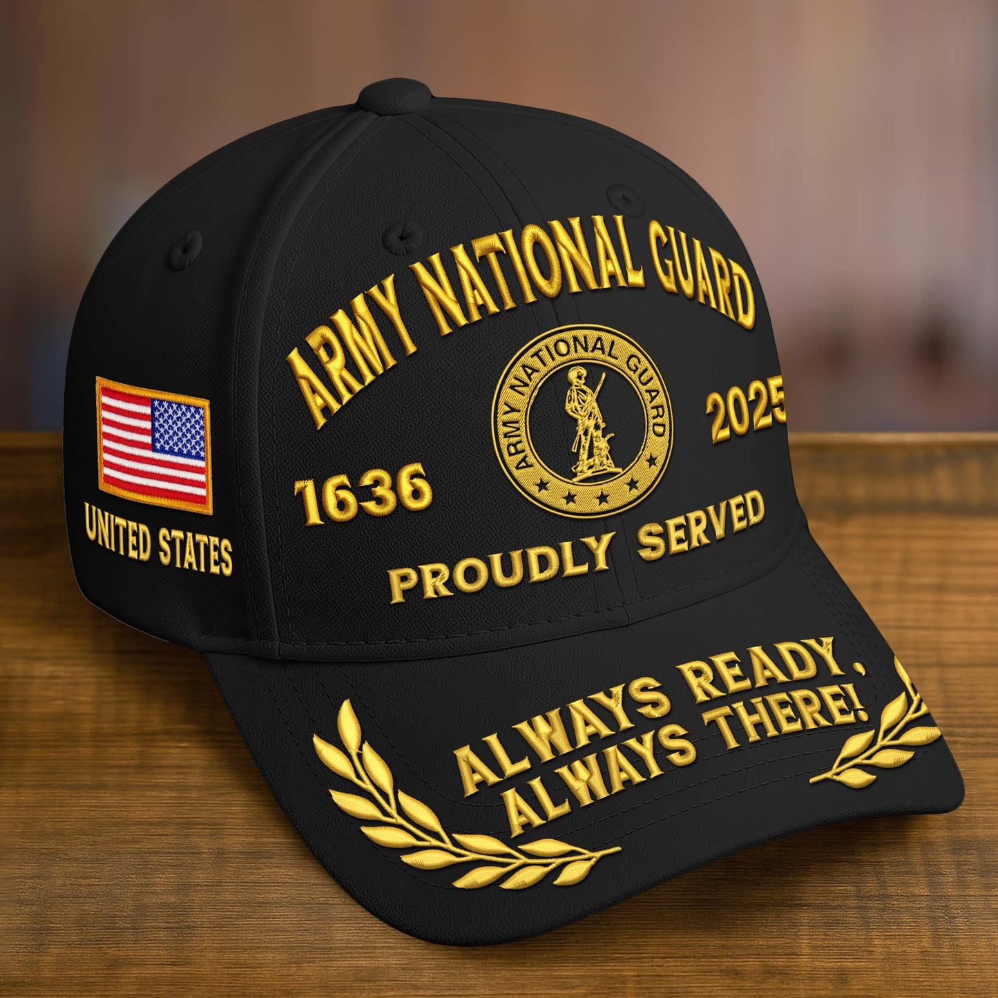 Premium Custom Name, Rank, Embroidered US Veterans Hats dab090704, 250th Anniversary, Gift For US Veterans, Gifts On Veterans Day.