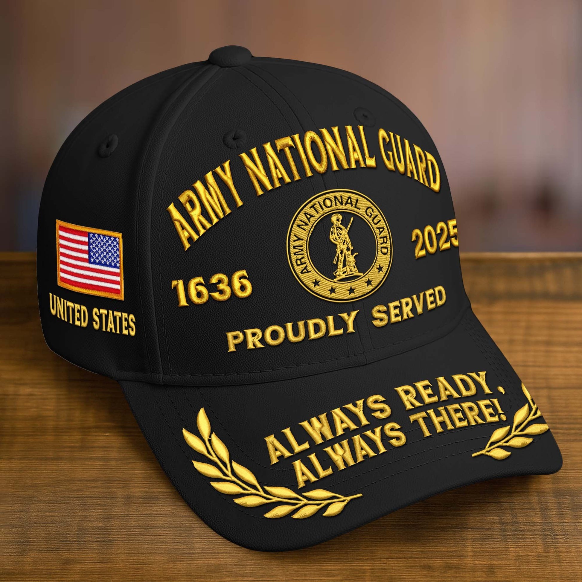 Premium Custom Name, Rank, Embroidered US Veterans Hats dab090704, 250th Anniversary, Gift For US Veterans, Gifts On Veterans Day.