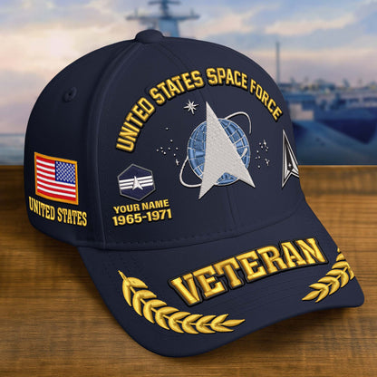 Premium Embroidered US Veterans Hats dab090703, Custom Name, Rank & Years Of Sevice, Gift for US Veterans, Gift on Veterans Day