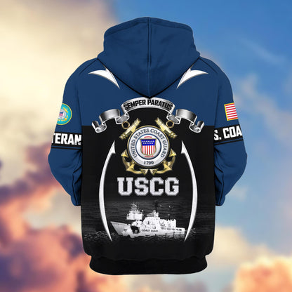 Premium US Veterans Zip Hoodie HD150821, Gifts For US Veterans, Gifts On Father's Day, Veterans Day., easychoo.com